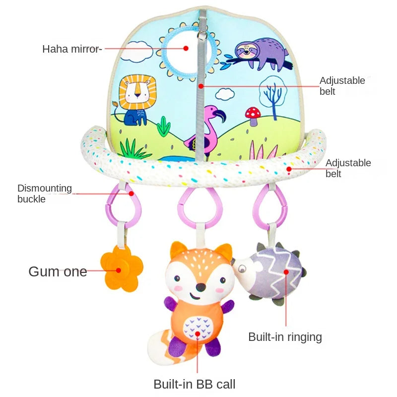 Juguete Colgante para Asiento de Bebé – Sonajero Colgante para Centro de Actividades Infantiles, Juguete Sensorial para Cochecito y Cuna para el Desarrollo Temprano, Juguete para Patadas para Bebés, Regalo para Niños Pequeños y Recién Nacidos