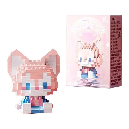 Disney Stitch & LinaBell Building Blocks Set – Cartoon Character Figures, DIY Assembly Bricks & Creative Construction Toy Gift for Kids