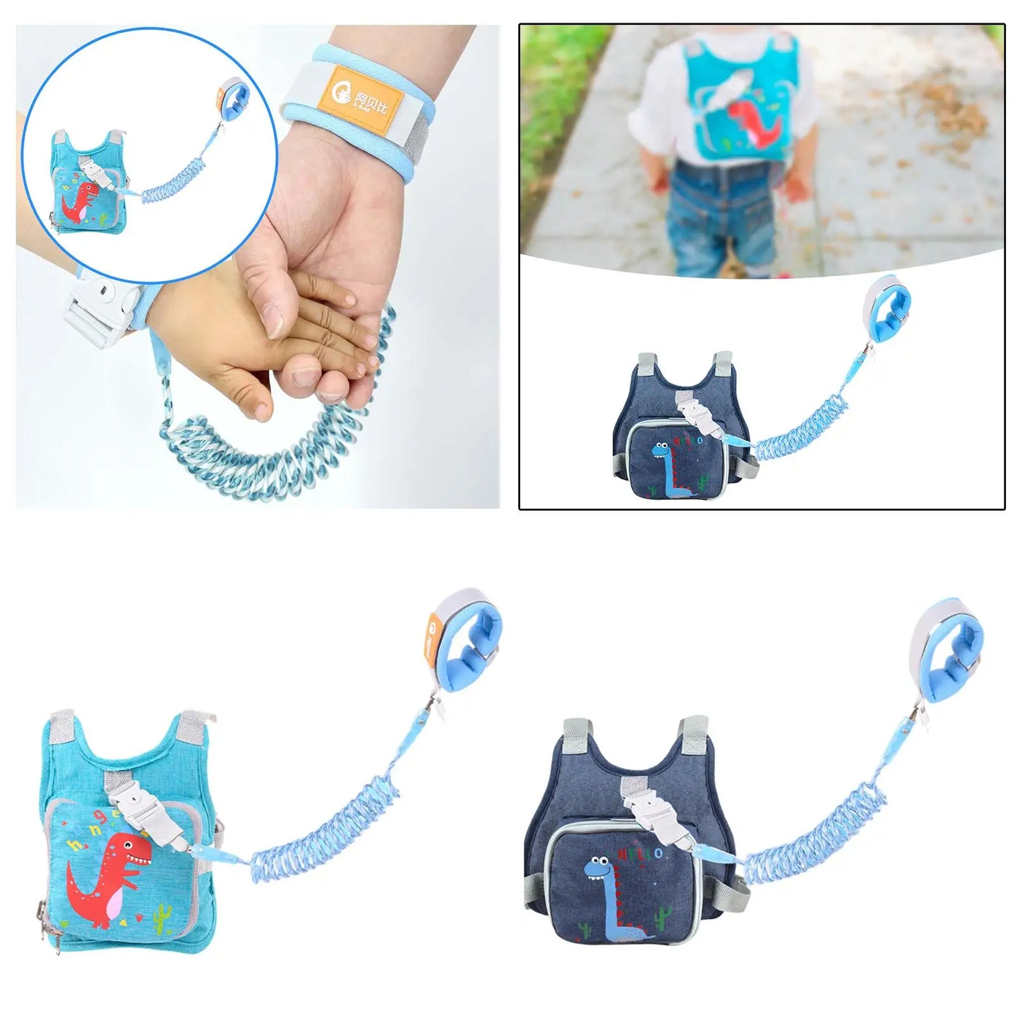Lien de poignet anti-perte pour enfants, harnais de sécurité réglable pour la marche des enfants, pour les voyages et l'extérieur