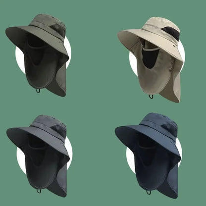 Outdoor UV Protection Bucket Hat – Sun Hat with Neck Flap for Hiking, Fishing, Camping & Outdoor Activities