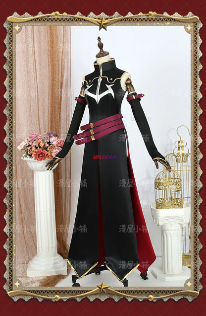 Code Geass C.C. Cosplay Costume – Black Queen Witch Uniform with Wig (Halloween Party Dress)