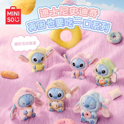 Stitch “Eat Something Before Sleep” Series Blind Box Plush Doll Pendant – Cute Ornament Mystery Box Surprise Toy Gift