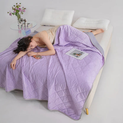 Manta Refrescante de Verano – Colcha Ligera y Transpirable para Cama con Comodidad de Aire Acondicionado