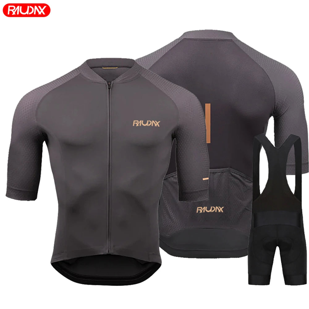 Men's Summer Cycling Jersey Set – Breathable Short Sleeve MTB Bicycle Clothing for Road & Mountain Bike Riding