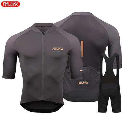 Men's Summer Cycling Jersey Set – Breathable Short Sleeve MTB Bicycle Clothing for Road & Mountain Bike Riding