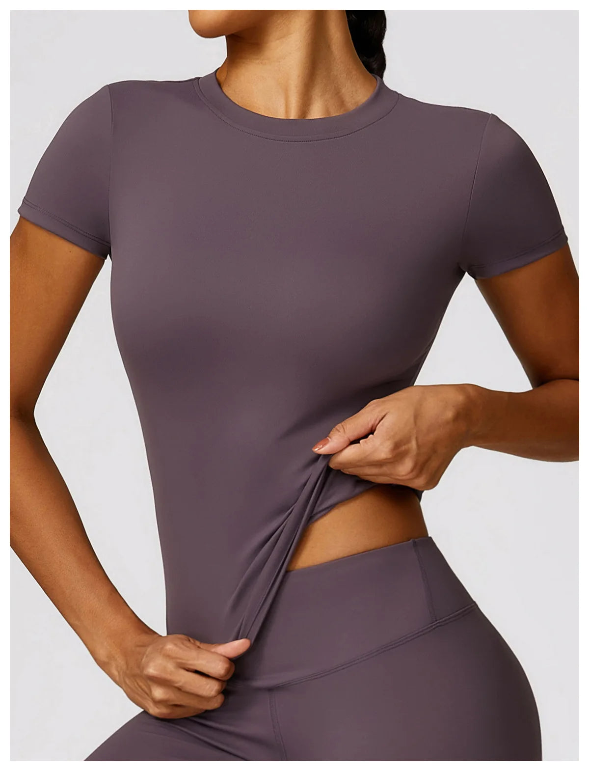 Camiseta de running NCLAGEN para mujer – Top deportivo transpirable de manga corta para gimnasio, yoga, fitness, entrenamiento y ropa deportiva
