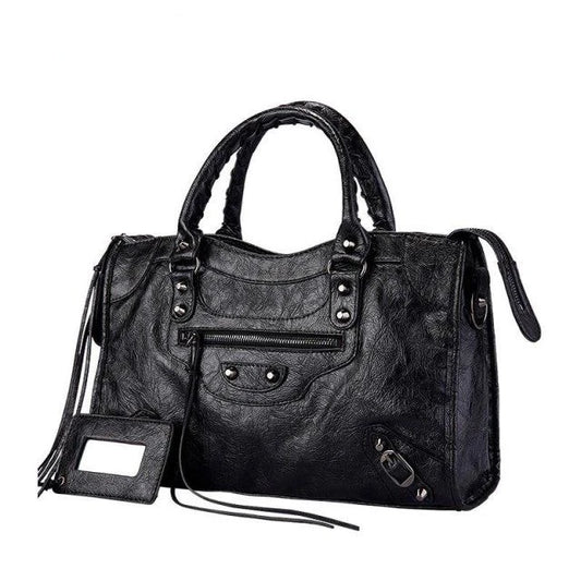 Bolso de Hombro de Motociclista Urbano para Mujer – Bolso de Mano Cruzado de Lujo de Diseñador, Bolso de Gran Capacidad de Moda Otoño Invierno 2025 para el Viaje Diario, Viajes y Estilo Casual