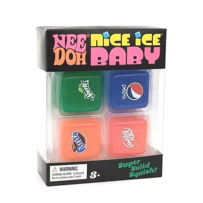 Schylling NeeDoh Nice Cube & Nice-Sicle Sensory Squishy – Soft Squeeze Stress Relief Fidget Toy for Focus, Relaxation & Everyday Play
