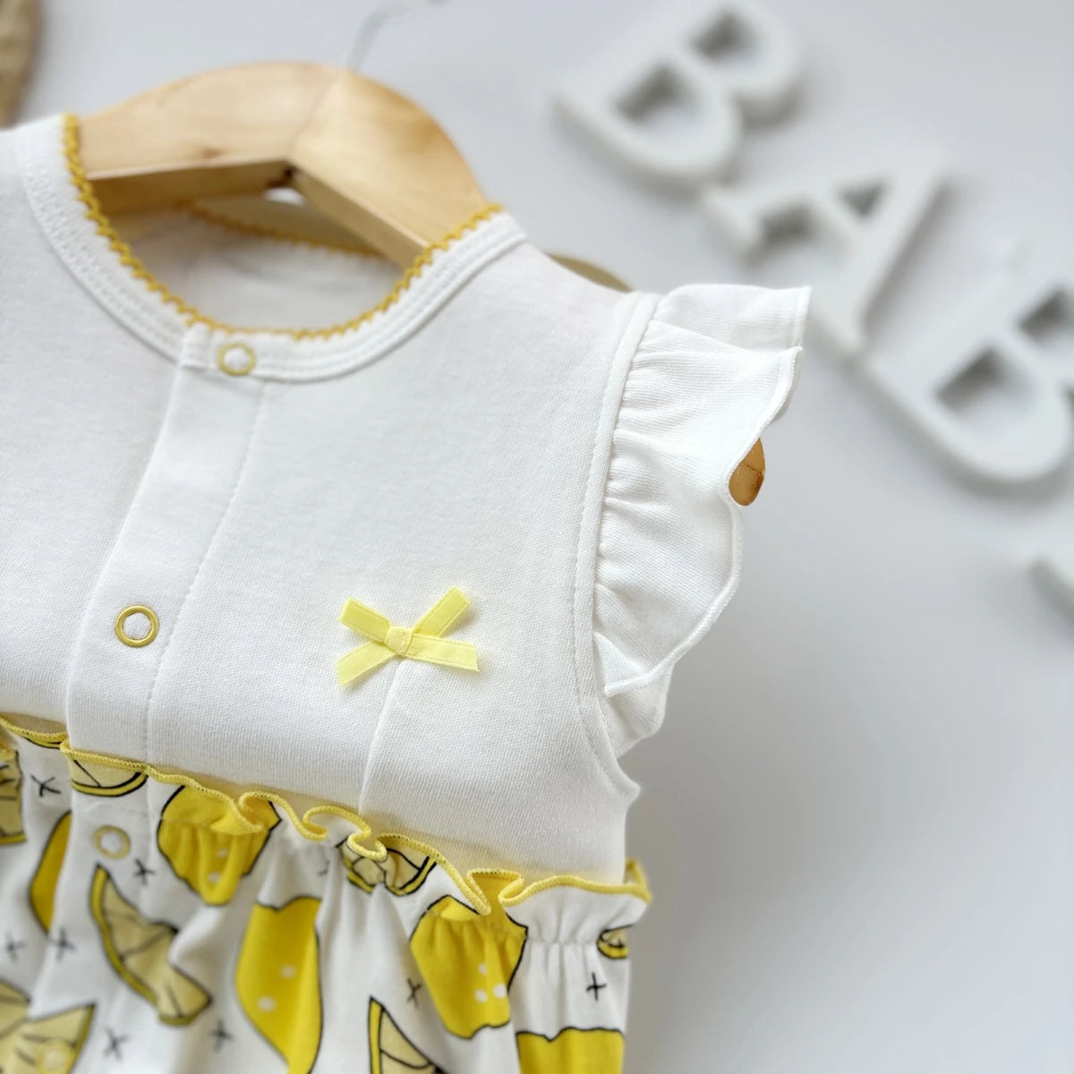 Pelele de verano para bebé recién nacido – Body de manga corta de algodón suave con estampado de dibujos animados para bebés y niñas (3-18 meses)