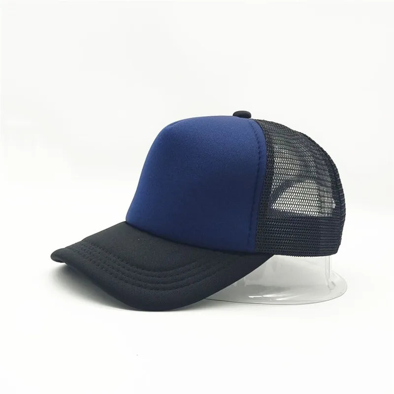 Gorra Trucker de Malla de 5 Paneles con Logotipo Personalizado – Gorra de Béisbol Ajustable para Hombres y Mujeres, Equipos Deportivos y Uso al Aire Libre en Verano