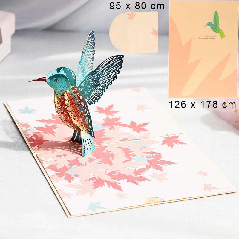 3D Pop-Up Greeting Card – Happy Birthday, Mother’s Day, Father’s Day, Love Mom Dad, Rose Flower, Easter & Thank You Gift