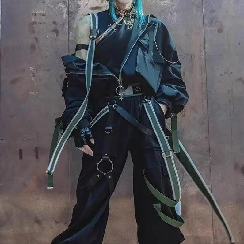 Xiao Inspired Dark Dharma Protector Cosplay Costume – Anime Game Demon Subduing Roleplay Suit for Halloween & Events