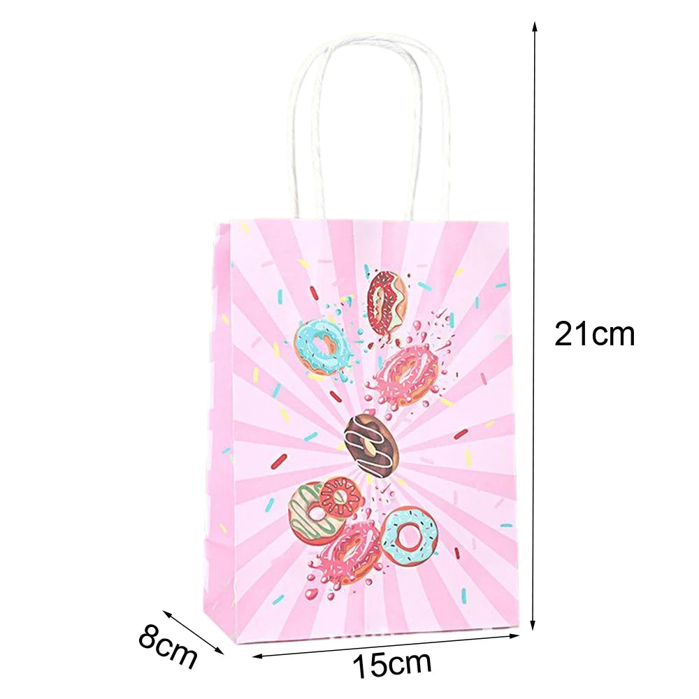 Bolsas de regalo de papel kraft de 5/10/25/50 piezas con asas – Bolsas de regalo y dulces de 10 colores para cumpleaños, bodas, baby showers y empaques de regalo
