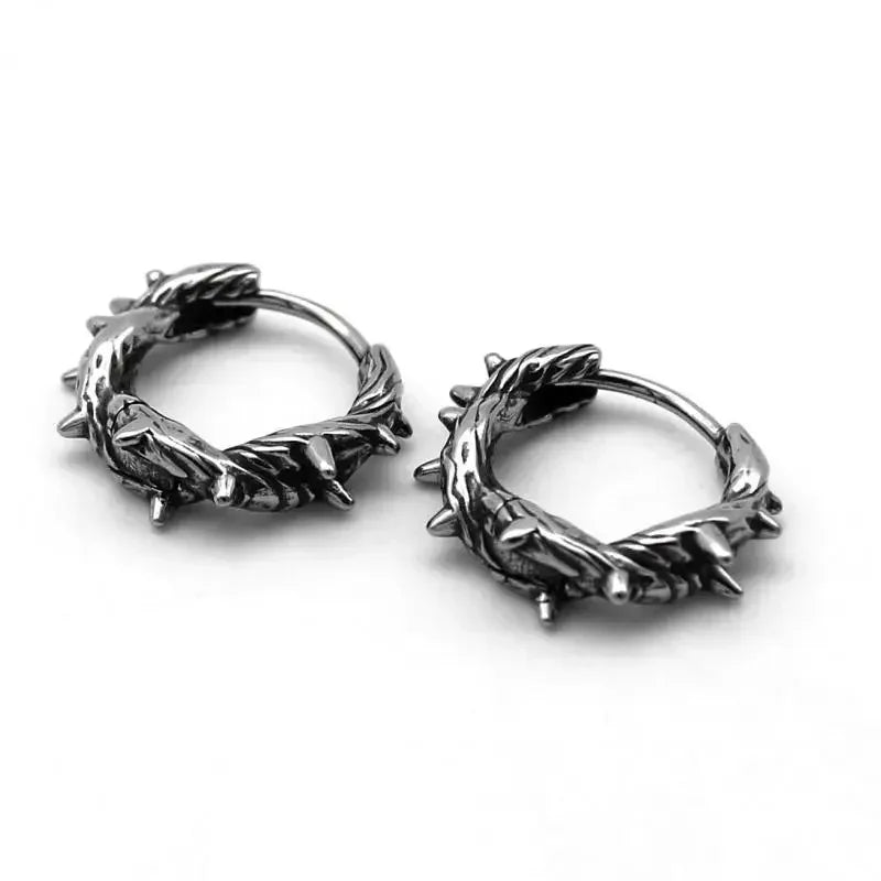 Gothic Bat Zircon Earrings – Dark Night Punk Rock Hip Hop Jewelry for Men & Women, Fashion Statement Earrings & Alternative Accessories