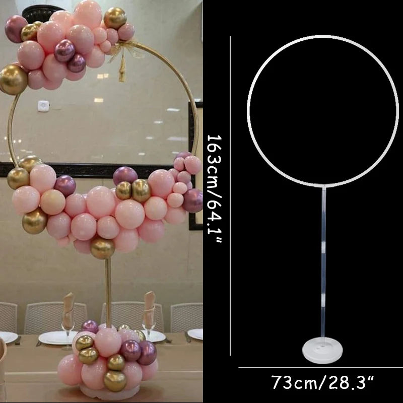 Kit de Soporte de Columna para Globos – Soporte Metálico para Globos con Base para Globos de Látex para Baby Shower, Cumpleaños, Bodas y Decoraciones de Fiestas