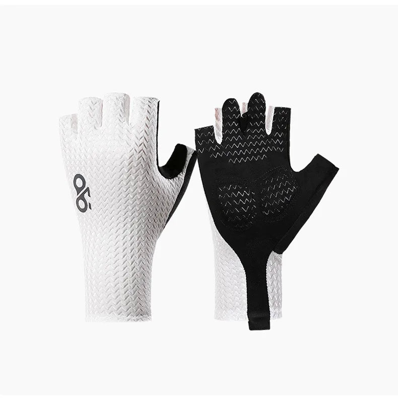 Guantes de Ciclismo Transpirables de Medio Dedo de Verano – Guantes Ultraligeros para Bicicleta de Carretera con Almohadillas Antideslizantes de Silicona para Ciclismo, MTB y Deportes al Aire Libre