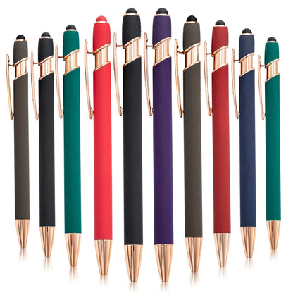 Metal Ballpoint Pen with Stylus Tip – Touch Screen Writing Pen for Office, School & Stationery, Custom Logo & Name Gift