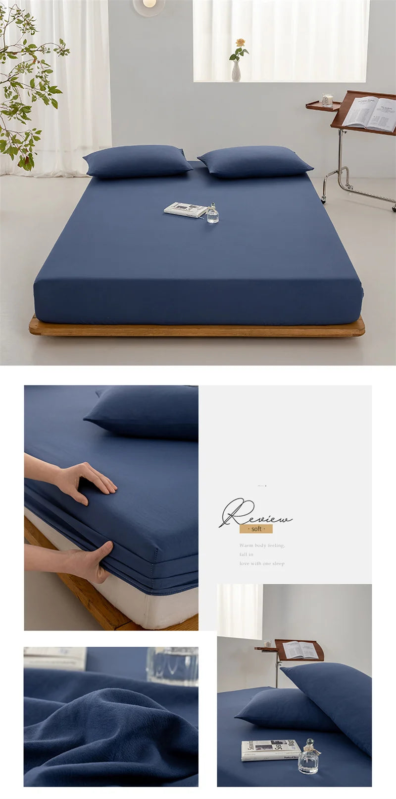 Sábana Bajera Ajustable 100% Algodón – Funda de Colchón Suave y Transpirable con Bolsillos Elásticos Profundos