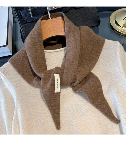 100% Wool Winter Scarf for Women Long Warm Cashmere Feel Shawl Wrap Solid Pashmina Hijab Head Scarf