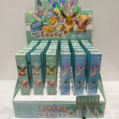 1/5/10PCS Pokémon Eeveelution Blind Box Gel Pens – Cute Anime School Stationery Black Ink Signature Pens