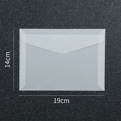 Lot de 50 enveloppes vierges translucides pour invitations, cartes postales, cartes de mariage, courriers professionnels et cartes cadeaux