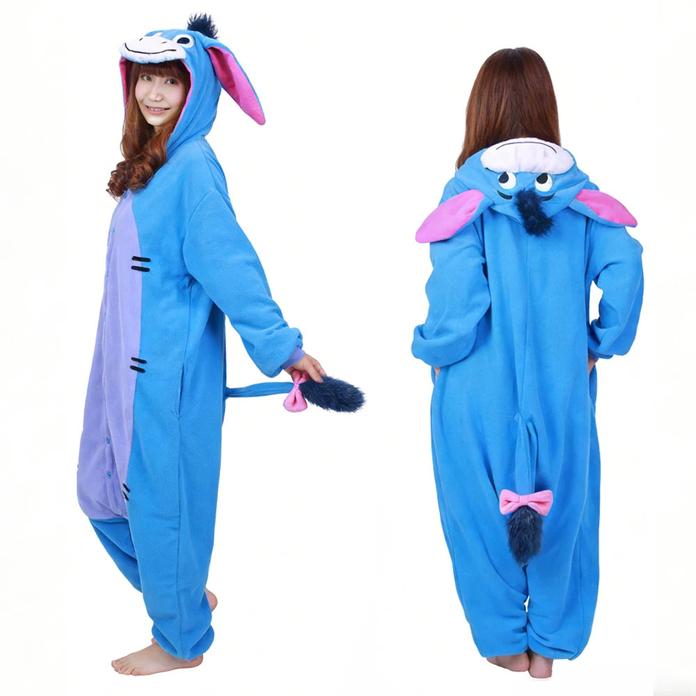 Cute Pig Animal Pajamas Onesie – Kawaii Cartoon Hoodie Jumpsuit, Soft Warm Cosplay Sleepwear for Home, Lounging & Parties