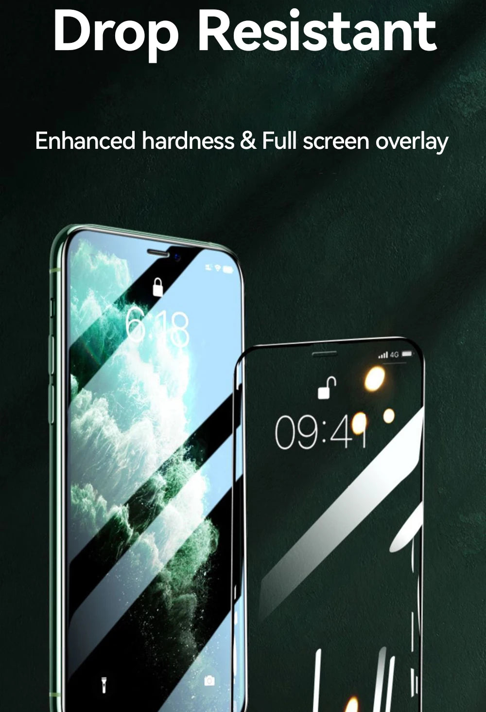 Protector de pantalla de cristal templado HD Joyroom para iPhone series 15, 16 y 17 – Cobertura total (1–3 unidades)