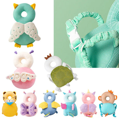 Mochila protectora de cabeza para bebé – Cojín de seguridad de abeja ángel para 1-3 años, almohada protectora anticaída