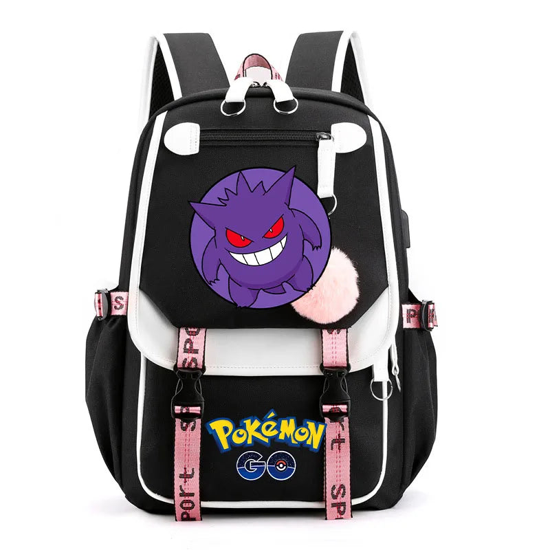 Sac à dos pour enfants grande capacité inspiré des animes | Cartable pour garçons et filles avec compartiment pour ordinateur portable