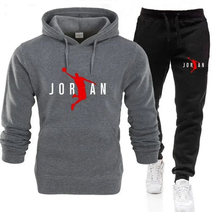 Ensemble de survêtement 2 pièces pour homme – Sweat à capuche et pantalon de jogging, tenue de sport décontractée, mode automne-hiver, tailles S-3XL