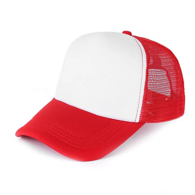 Gorra Trucker de Malla de 5 Paneles con Logotipo Personalizado – Gorra de Béisbol Ajustable para Hombres y Mujeres, Equipos Deportivos y Uso al Aire Libre en Verano
