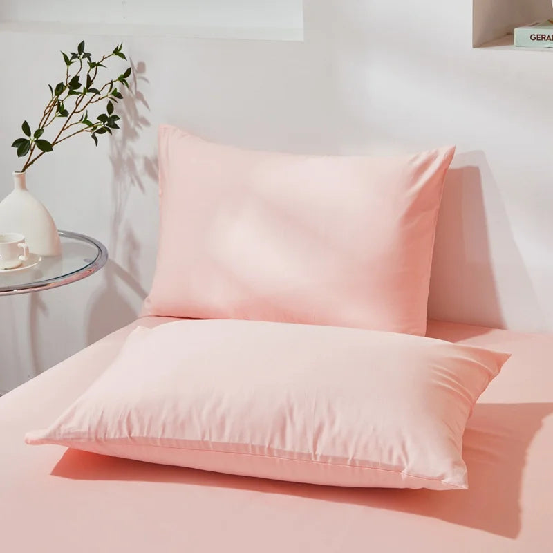 Funda de almohada de algodón premium – Funda de almohada de algodón peinado suave y transpirable para un sueño cómodo