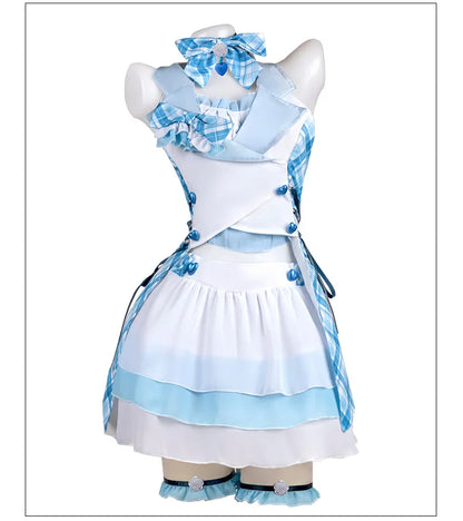 Chocola Catgirl Maid Cosplay Costume – Idol Halloween Dress (Anime Theatrical Outfit)