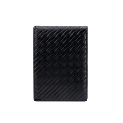 Billetera Delgada de Cuero para Hombre con Clip para Billetes RFID Bloqueo Bolsillo Frontal Tarjetero Bifold