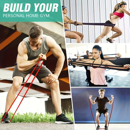 Ensemble de bandes de résistance – Bandes d'aide aux tractions et sangles d'exercice pour l'entraînement des jambes, la remise en forme en salle de sport, les entraînements à domicile et l'équipement de musculation