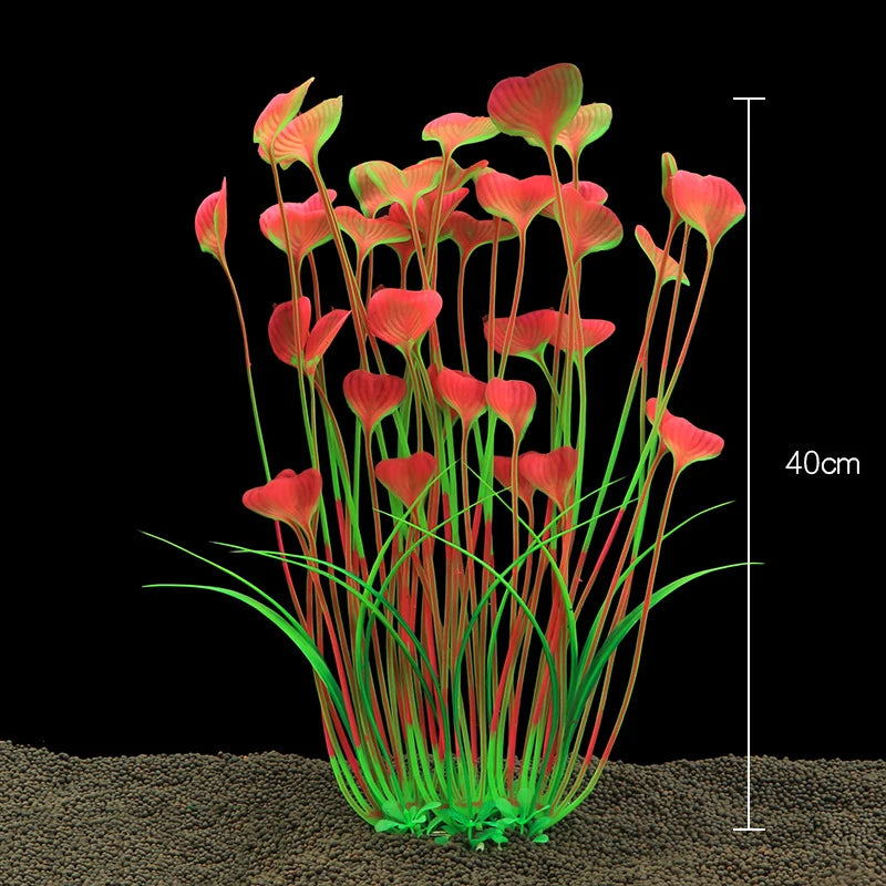 Artificial Aquarium Plants – Plastic Aquatic Underwater Plants for Fish Tank Decoration, Aquascaping & Aquarium Accessories
