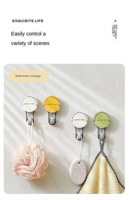 Lot de crochets à ventouse – Crochets adhésifs puissants 1/4/8pcs, sans perçage pour salle de bain, cuisine, porte, toilettes et rangement domestique