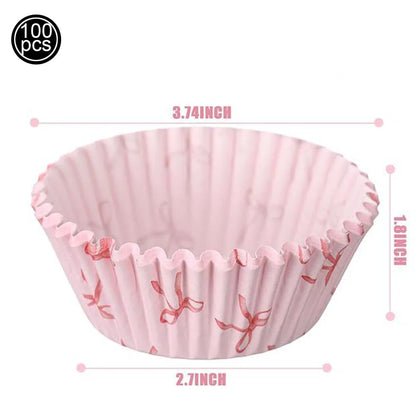 Kit de Fête d'Anniversaire Rose – Thème Princesse Bannière, Ballons Nœud, Pailles, Assiettes en Papier Jetables, Serviettes et Gobelets Vaisselle Décorations pour Fêtes d'Anniversaire de Filles