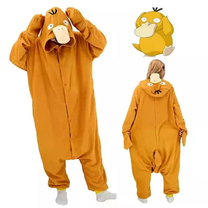 Pokémon Kigurumi Cosplay Onesie – Pikachu, Gengar Anime Jumpsuit for Men & Women (Halloween Party Outfit)