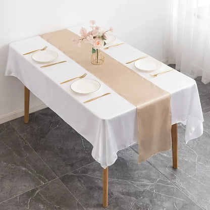 Luxury Satin Table Runner – Modern Elegant Pattern Table Decoration for Wedding, Birthday Party, Hotel, Banquet & Events