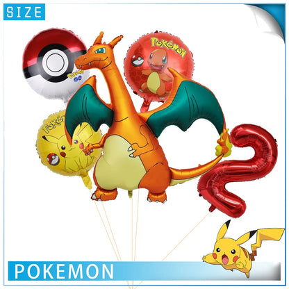 Pokémon 3D Foil Balloon – 32inch Charizard Digital Balloon for Children’s Birthday Party Decorations, Baby Shower & Party Supplies