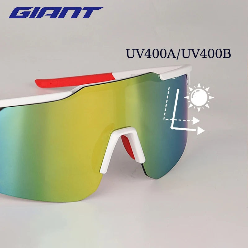Cycling Sports Sunglasses – Giant UV400 Protective Glasses with Anti-Fog Lenses & Protective Case for Men & Women