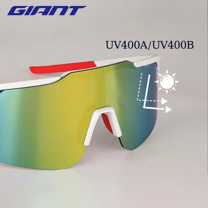 Cycling Sports Sunglasses – Giant UV400 Protective Glasses with Anti-Fog Lenses & Protective Case for Men & Women