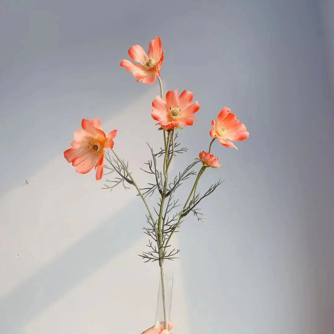 1 Gerbe de 60cm de Fleurs Artificielles Camomille Marguerite – Fausse Fleur en Soie Blanche pour Décoration de Mariage, Décoration de Table, Arrangements de Fête & Bouquets DIY