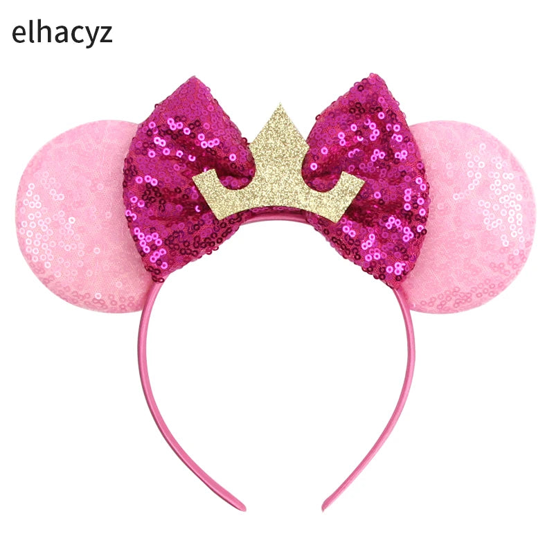 Diadema con Orejas de Rana de la Princesa Tiana – Diadema con Lazo y Corona Inspirada en Disney para Mujeres y Niñas | Accesorios para el Pelo de Festival y Niños