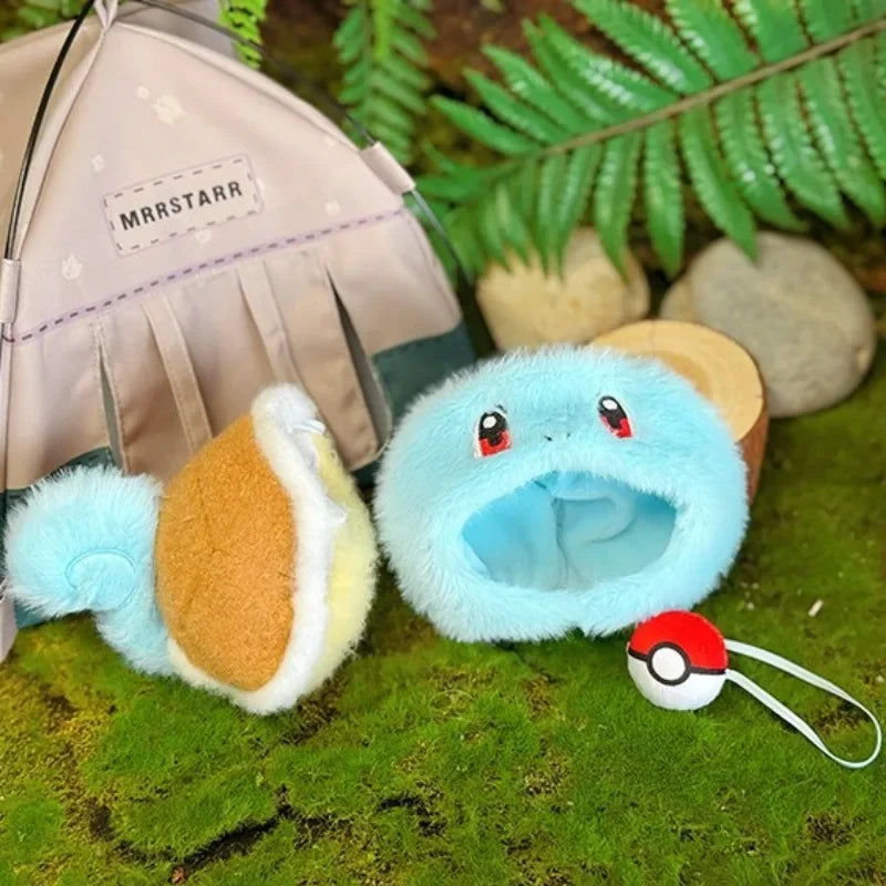 Kawaii Labubu Cartoon Plush Doll Clothes Set – Psyduck, Slowpoke & Charmander Outfit with Backpack, Fashion Mini Doll Accessories