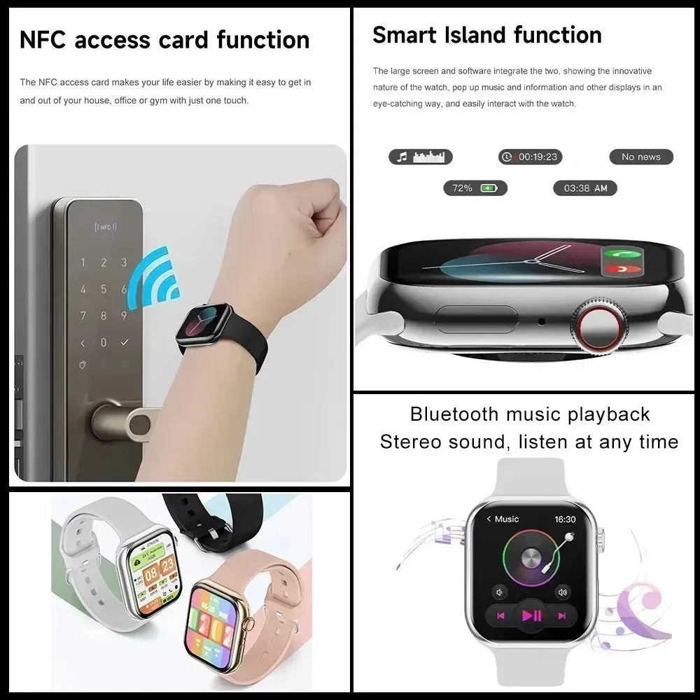 Watch 11 Smartwatch – GPS Bluetooth Calling NFC Smart Watch with Body Temperature Monitor & Always-On Display for Android & iPhone