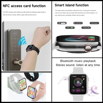 Watch 11 Smartwatch – GPS Bluetooth Calling NFC Smart Watch with Body Temperature Monitor & Always-On Display for Android & iPhone