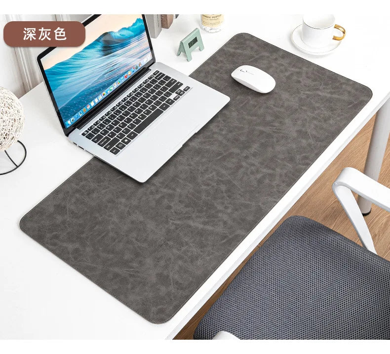Waterproof PU Leather Desk Mat - Large Non-Slip Mouse Pad & Keyboard Desk Protector for Laptop, Office & Gaming