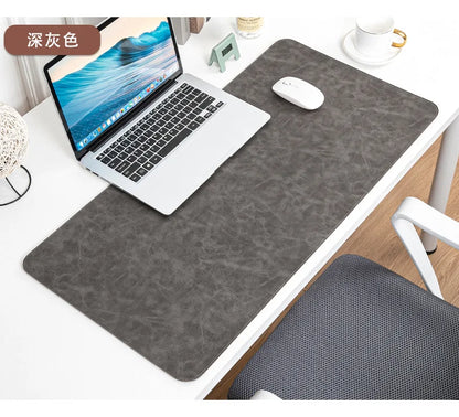 Waterproof PU Leather Desk Mat - Large Non-Slip Mouse Pad & Keyboard Desk Protector for Laptop, Office & Gaming